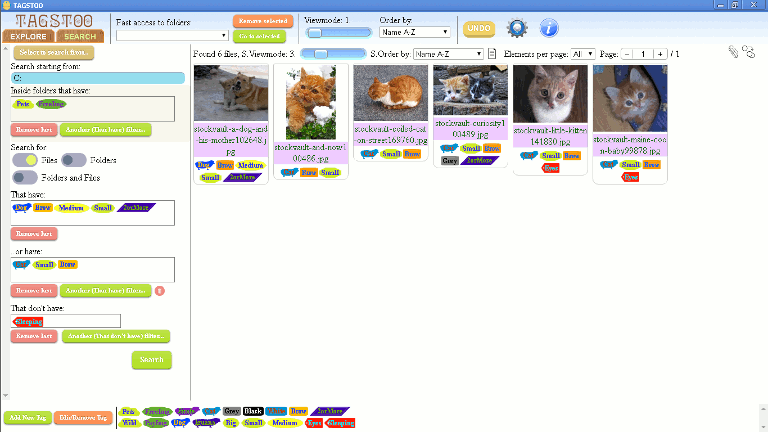 Specific Searches tags demo image